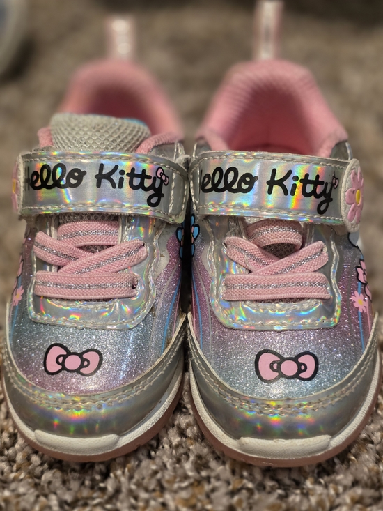 Hello Kitty Other - Hello Kitty Holographic Pink Glitter Kids Sneakers